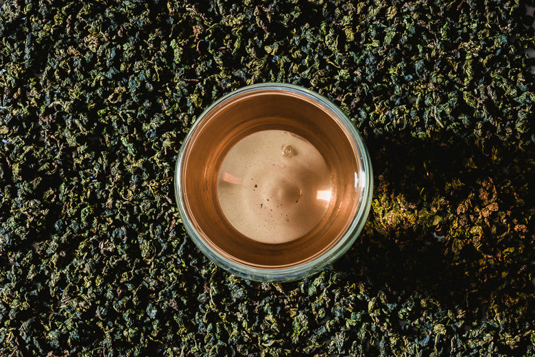 Té Oolong, también conocido como té azul