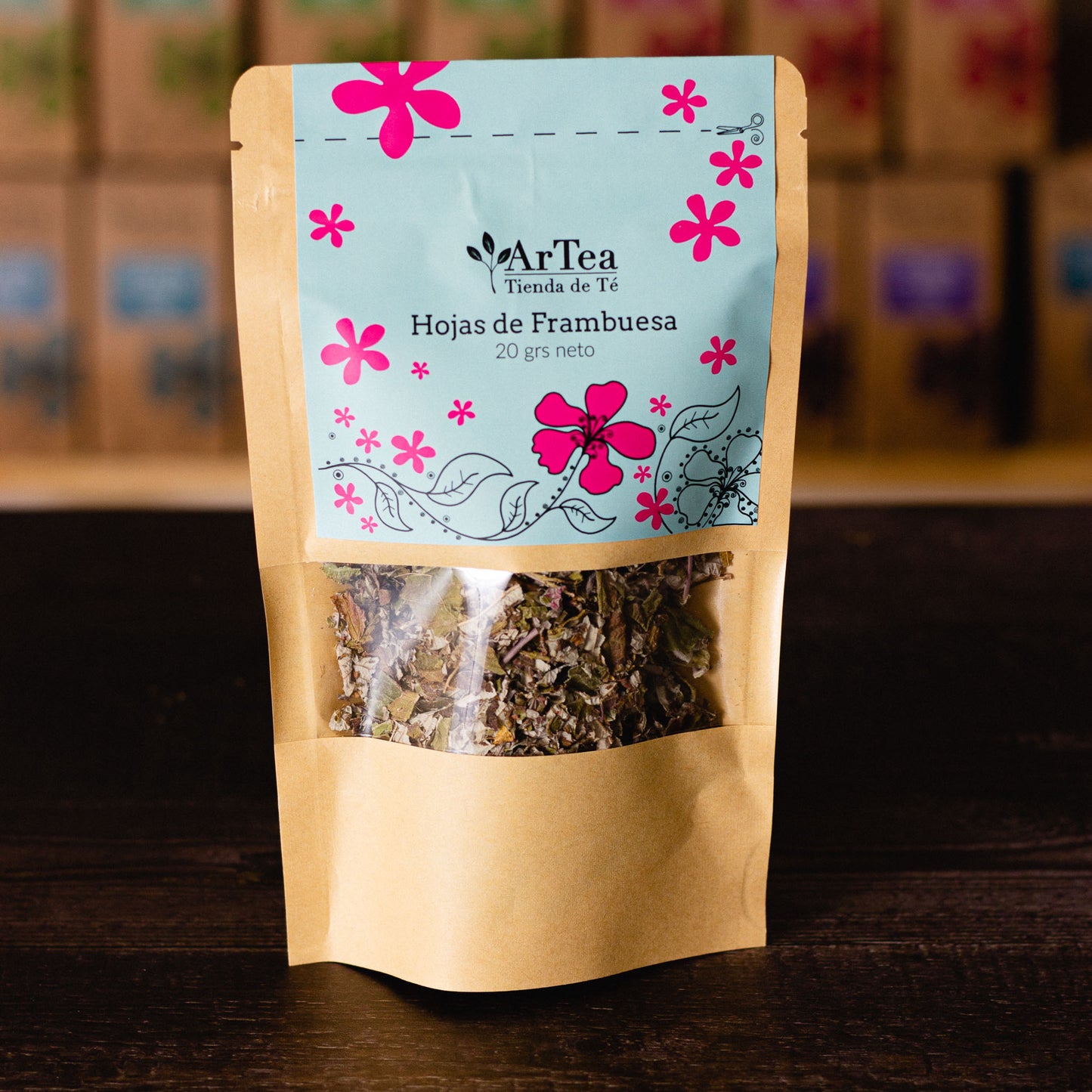 Hojas de Frambuesa. Marca ArTea, formato 20 grs