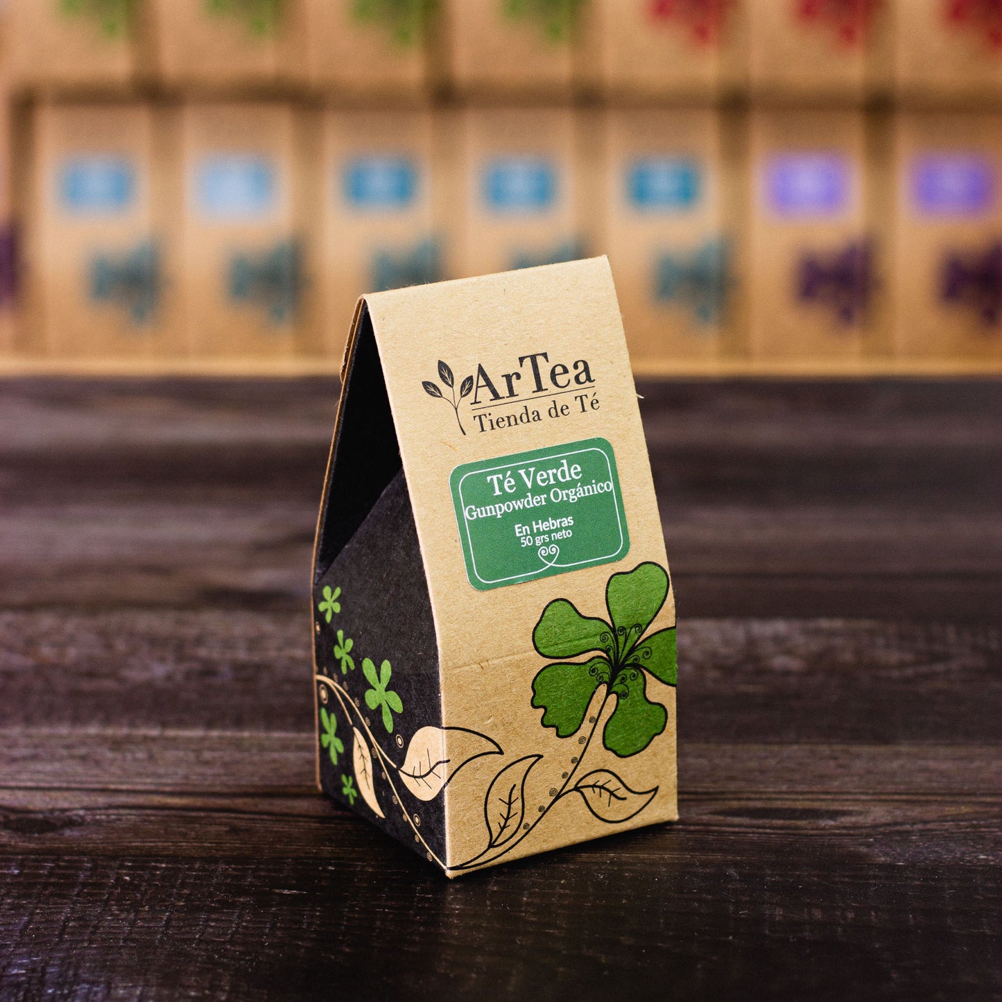 Té verde gunpowder orgánico