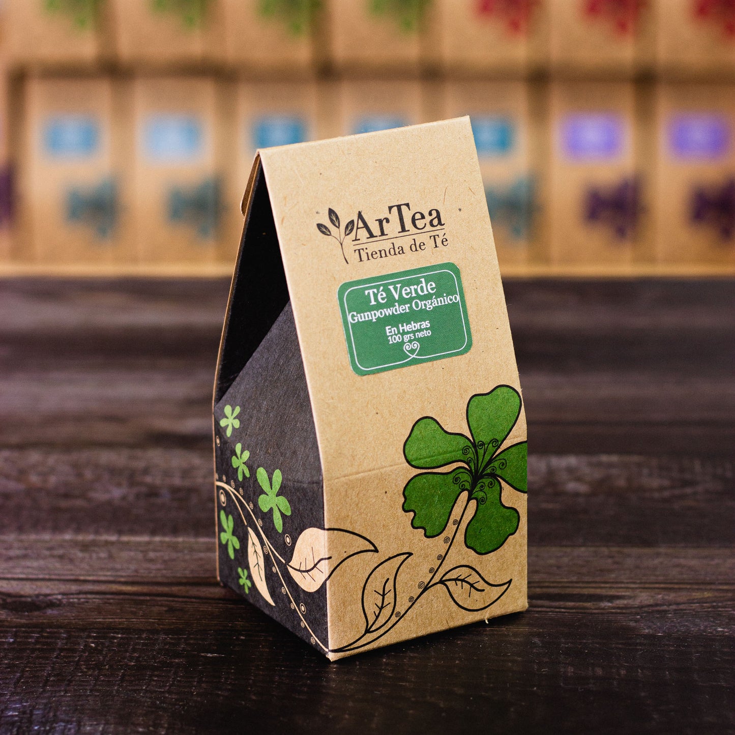 Té verde gunpowder orgánico