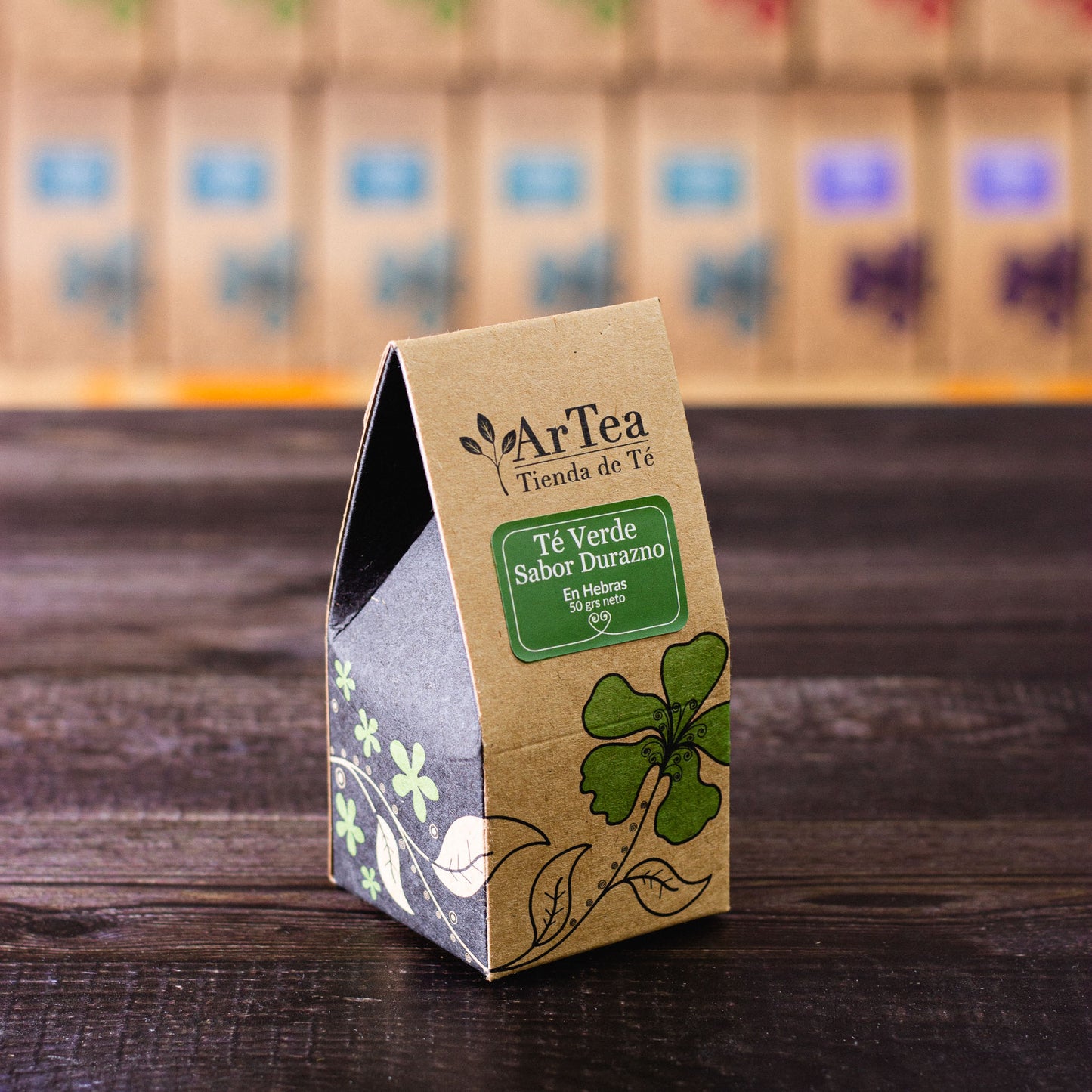 Té verde saborizado con durazno