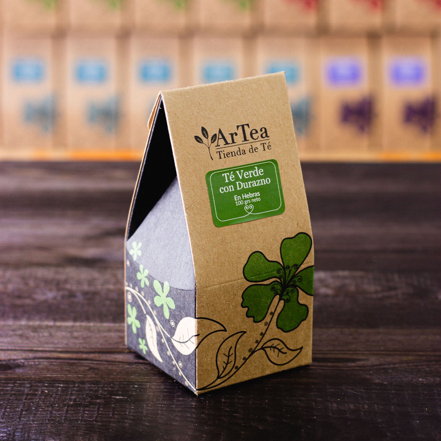 Té verde saborizado con durazno