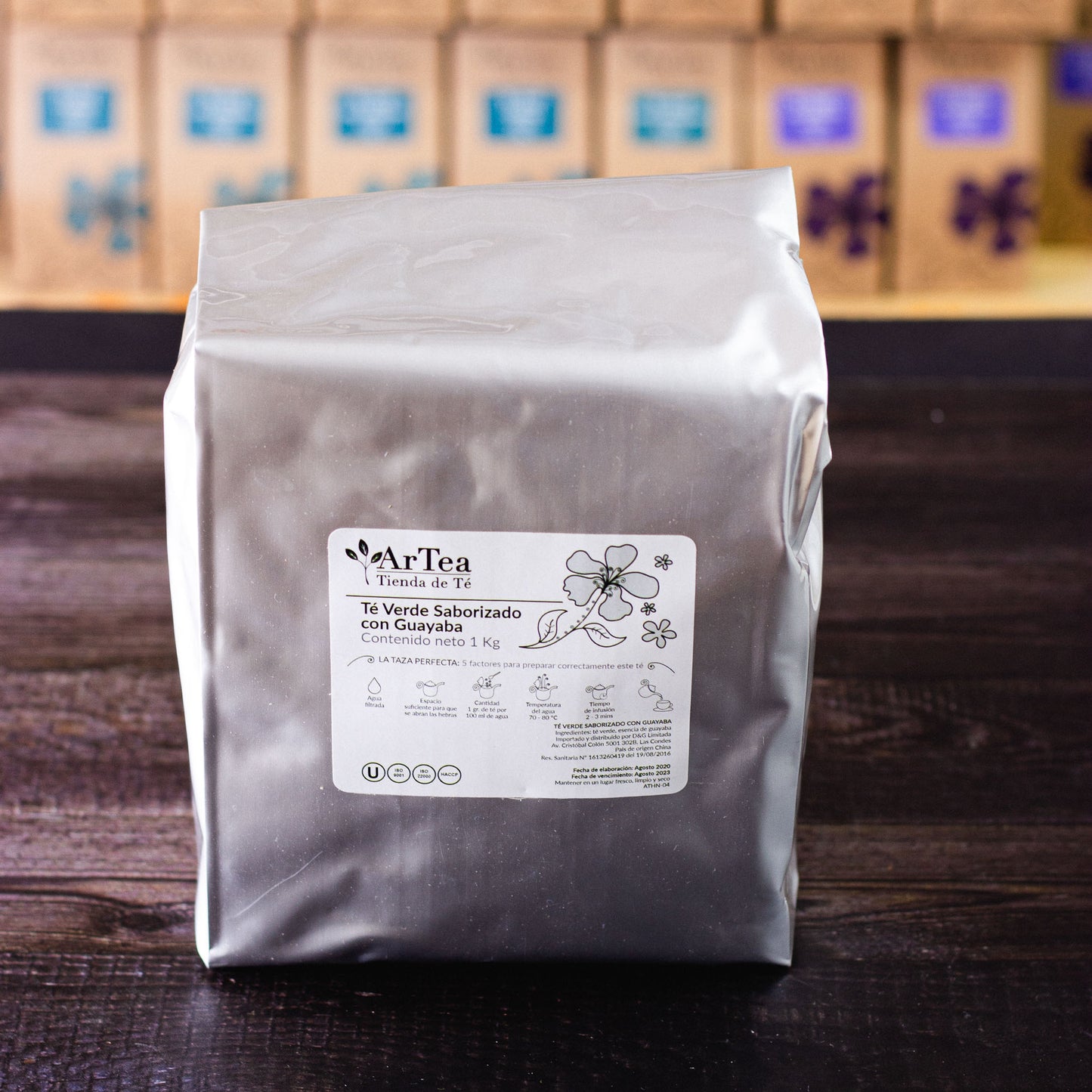 Té verde saborizado con guayaba