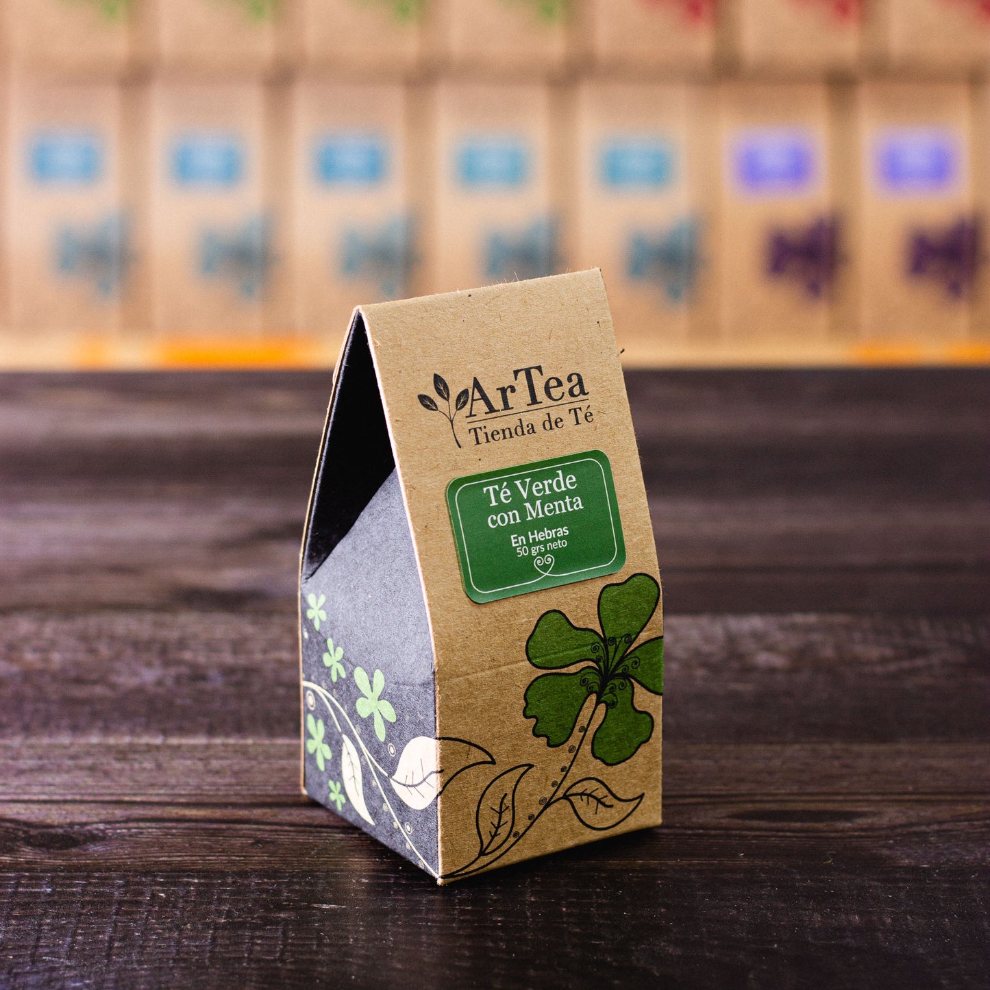 Té verde saborizado con menta