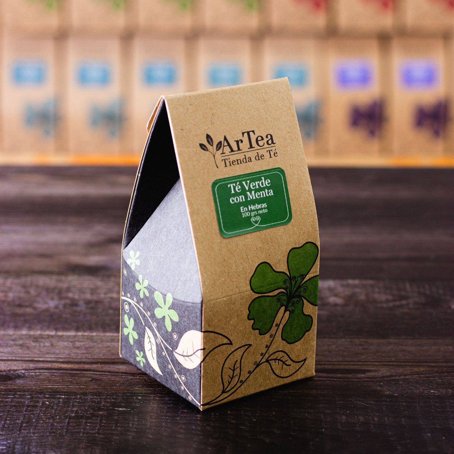 Té verde saborizado con menta
