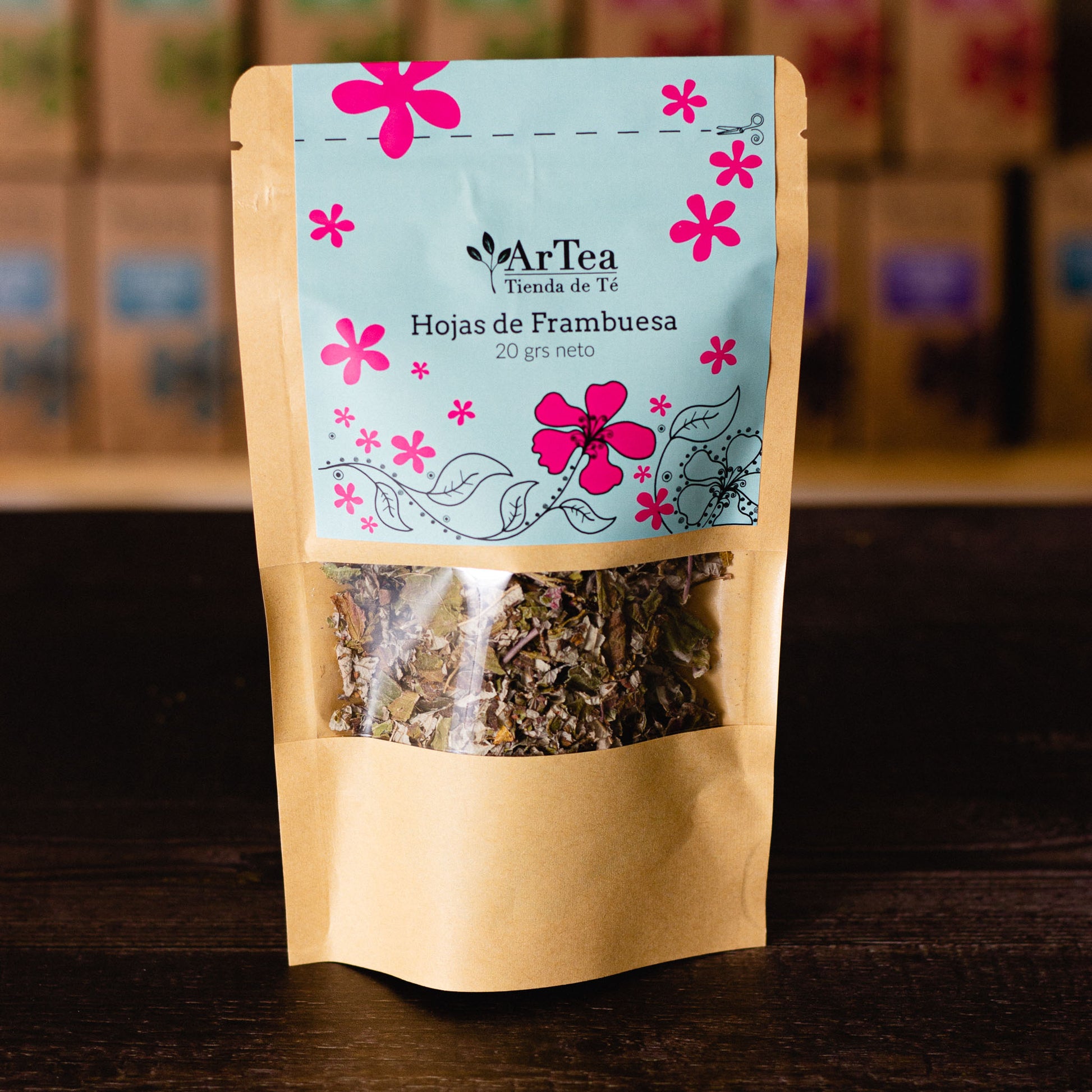 Hojas de Frambuesa. Marca ArTea, formato 20 grs