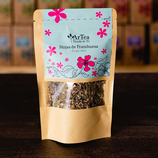 Hojas de Frambuesa. Marca ArTea, formato 20 grs