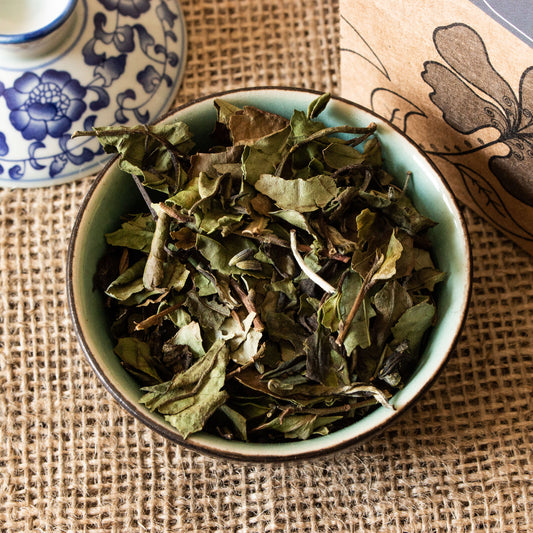 Pocillo con té blanco sauco lavanda ArTea en hebras