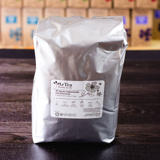 Té verde saborizado con durazno