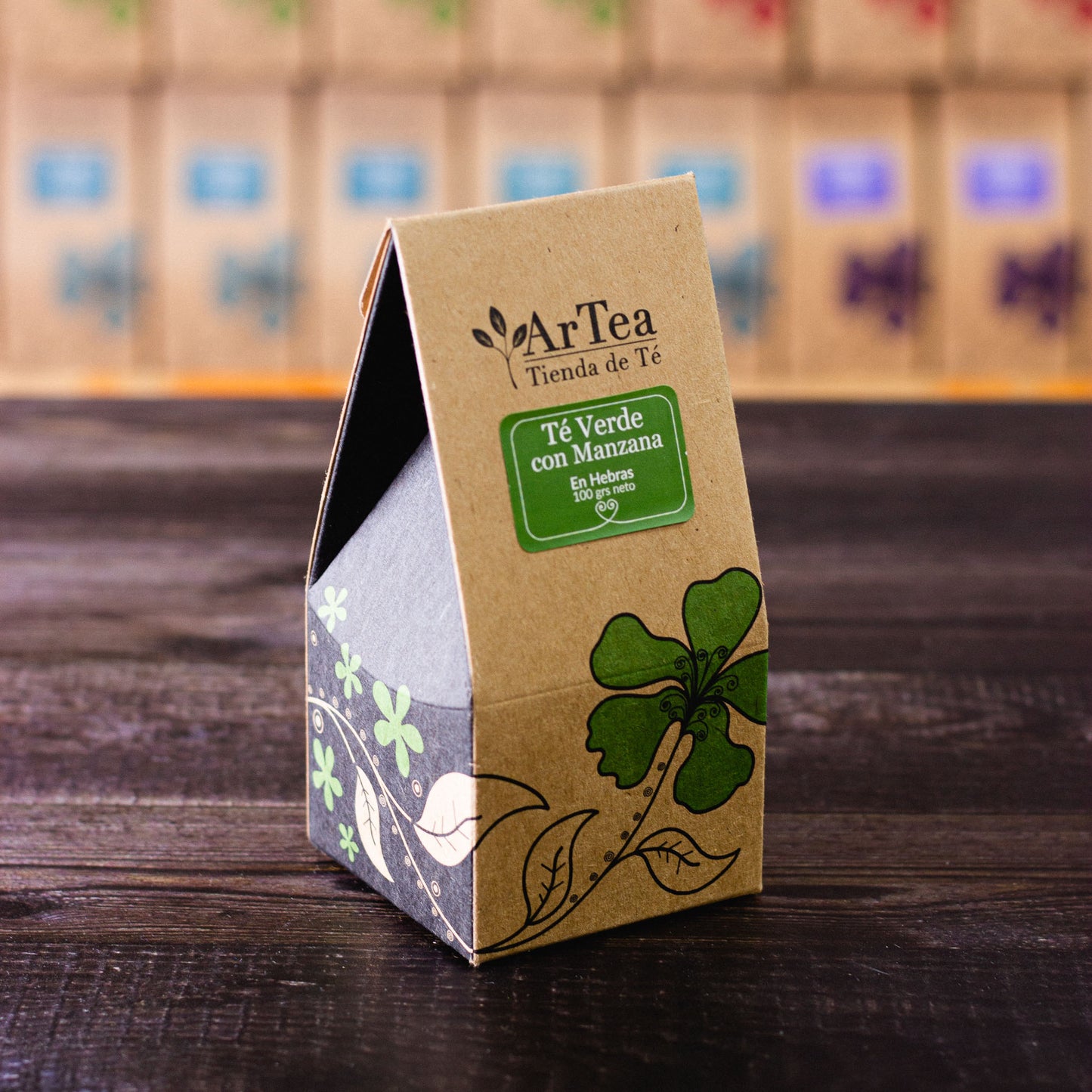Té verde saborizado con manzana