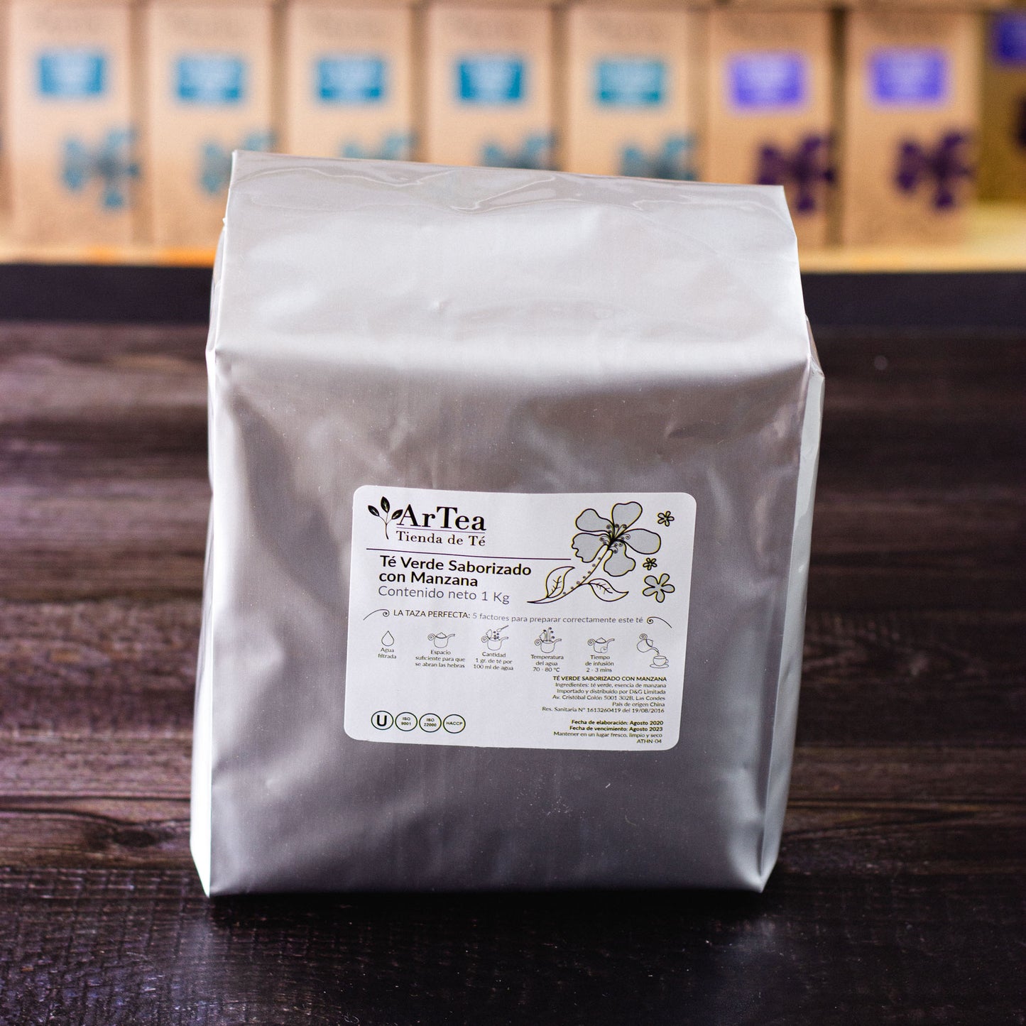 Té verde saborizado con manzana