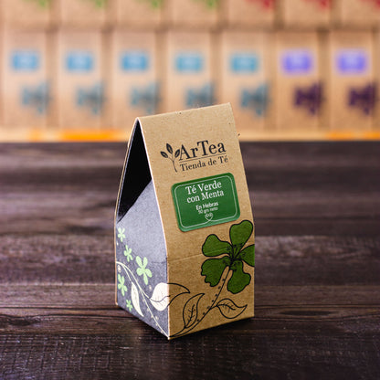 Té verde saborizado con menta